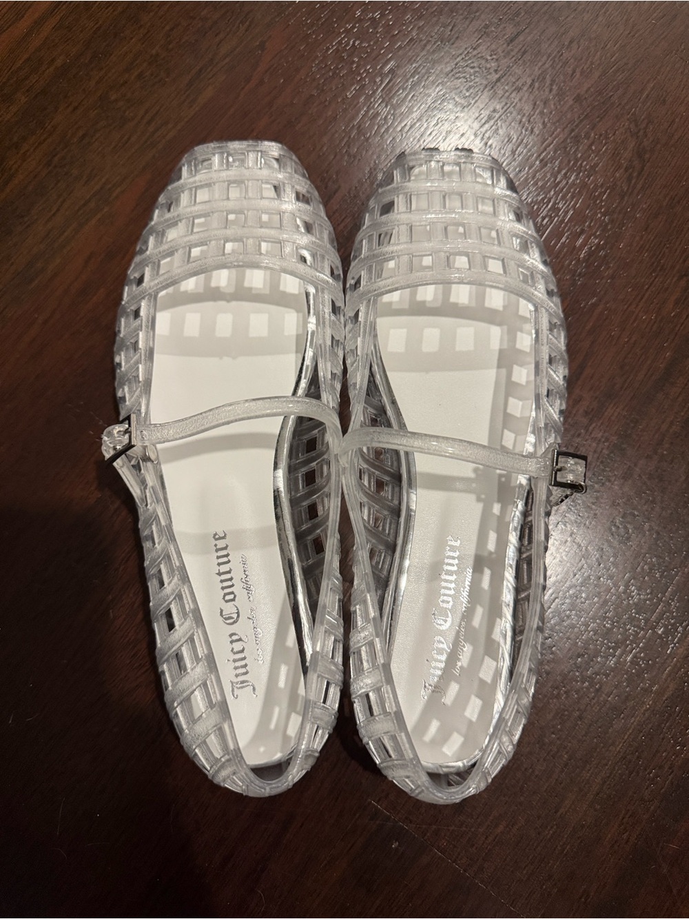 Juicy Couture Clear Jelly Mary Jane Flats - Women's